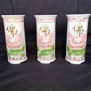 ceramic Buddhist vases,